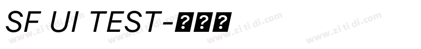 SF UI TEST字体转换